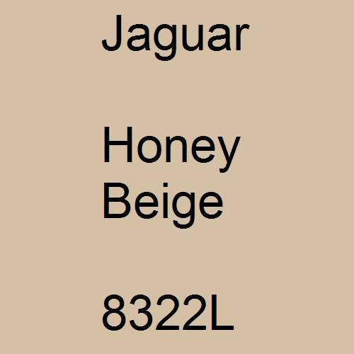 Jaguar, Honey Beige, 8322L.